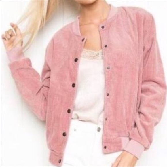 Brandy Melville Jackets & Blazers - 🎉HP🎉Brandy Melville Pink Dennis Curdoroy Jacket